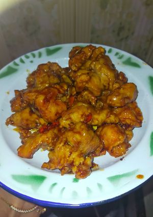 Foto resep Ayam popcorn manis pedas