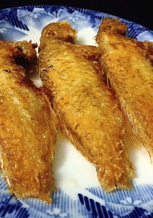 Hình của món Cá mó chiên giòn.