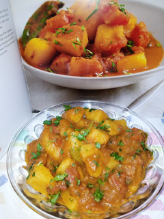 A picture of Indian Style Tomato And Potato Masala.