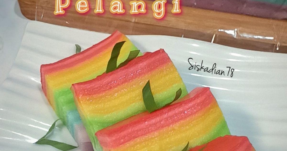 Lapis Pelangi Tepung Beras