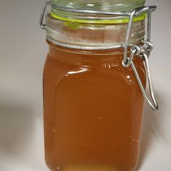 A picture of Orange Ginger Kombucha.