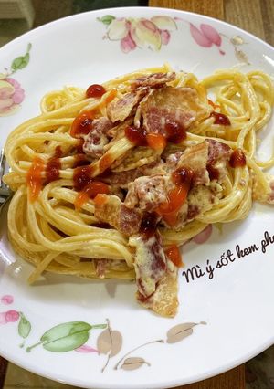 Hình của món Mì ý sốt kem phomai.
