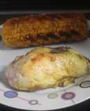Pechugas de pollo con maíz al grill doble