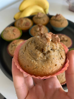 Una foto de Muffins de banana en licuadora