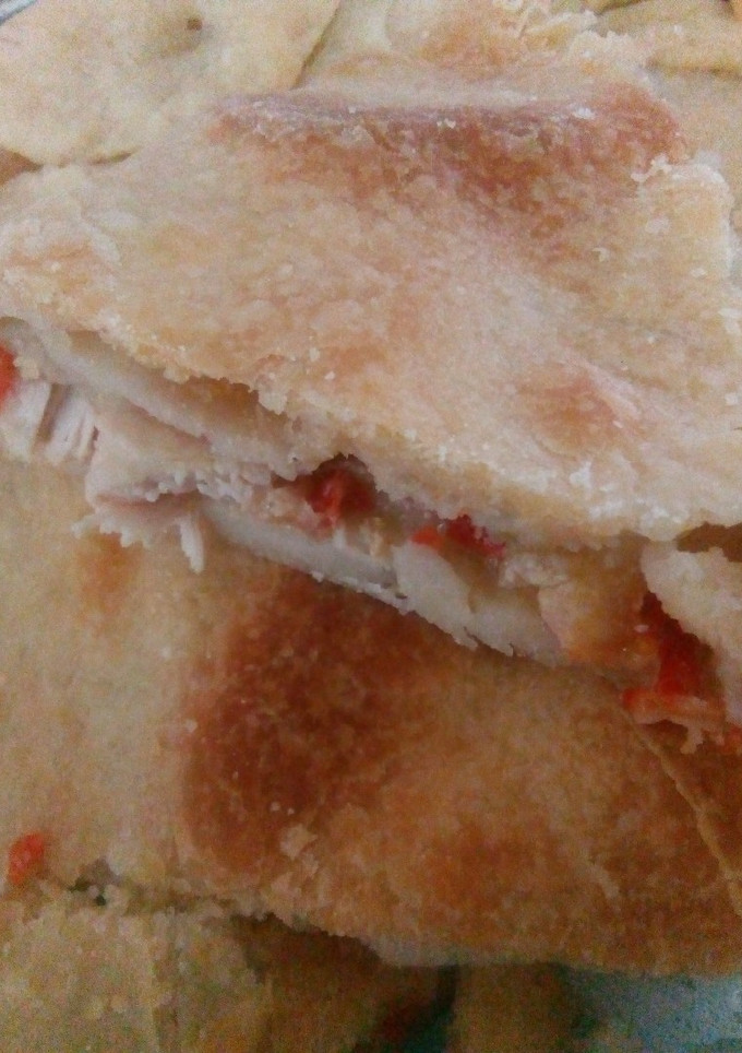 Una foto de Tarta de pollo y manzana 🍏