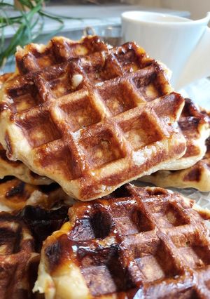 Une photo de Véritable gaufres de Liège, recette de i Cook Masterclass