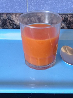 Una foto de Gazpacho andaluz al estilo ubriqueño