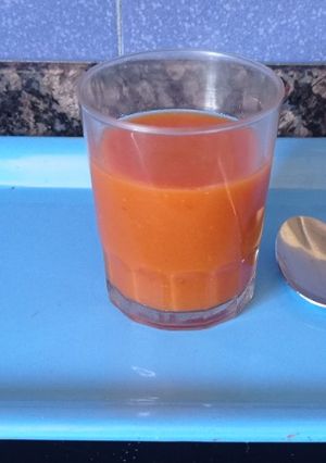 Una foto de Gazpacho andaluz al estilo ubriqueño