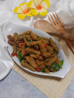 Foto resep Buncis Krispi Telur Asin