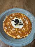 Waniliowy omlet z jagodami
