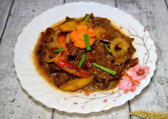 Resipi Daging Masak Black Pepper Oleh Shazrina Cookpad