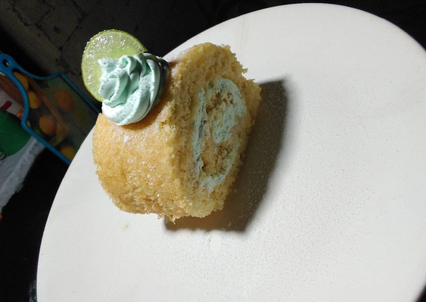 Jelly Roll relleno de crema pastelera de limón 🍋✨