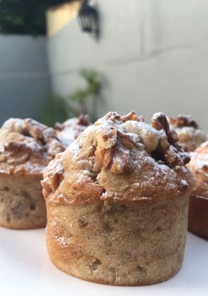 Una foto de Budín de banana