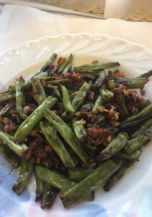 乾扁四季豆 Deep Fried Green Beans with Minced Pork 的食譜成品照片