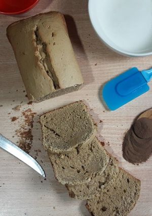 Una foto de Cake de malta y yogurt