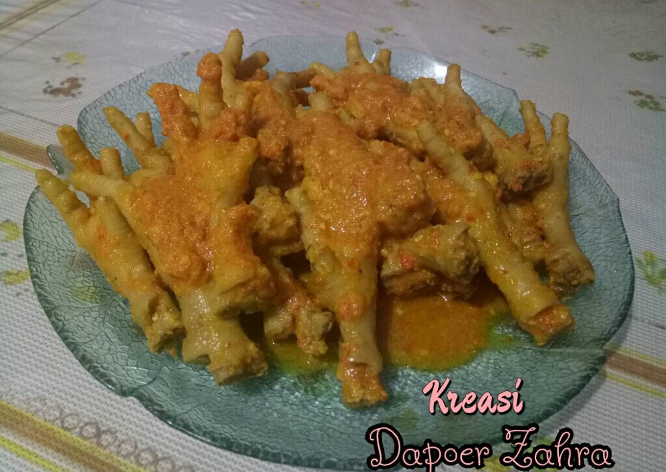 Ceker mercon bumbu kuning