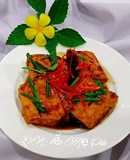 Đậu hũ dồn thịt chiên sốt dầu hào