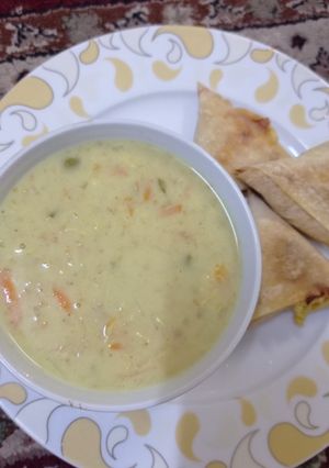 صورة لوصفة شوربة دجاج