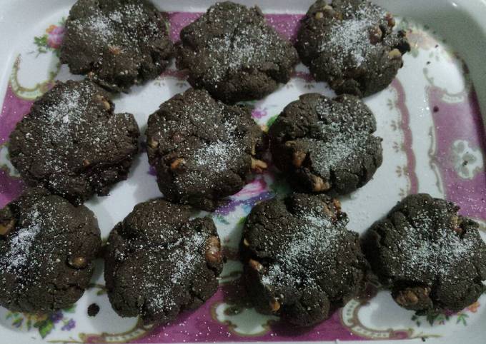 Choco pecan cookies #simple keto-cookies #no mixer