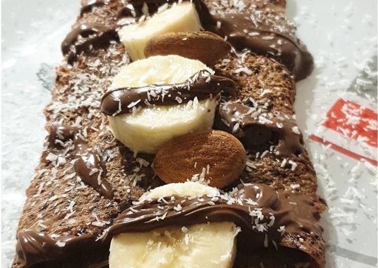 Voici la recette Omelette banane cacao Délicieux garanti