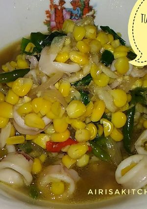 Foto resep Tumis Cumi Jagung Hot Hot Pop