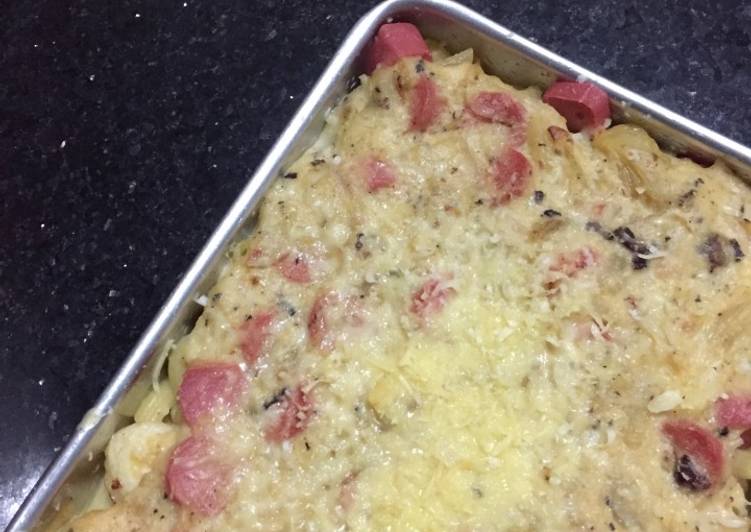 Mix Macaroni+Noodle Schotel