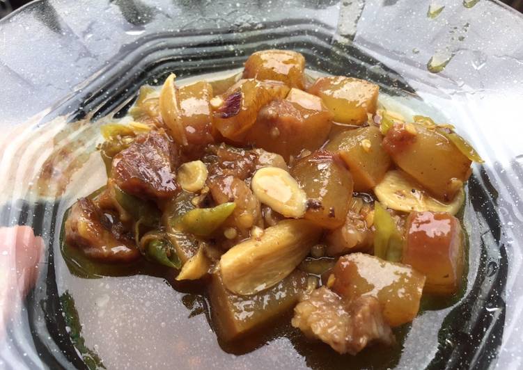Easiest Way to Make Yummy Oseng kikil kuah nyemek