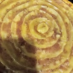 A picture of Apple flan.