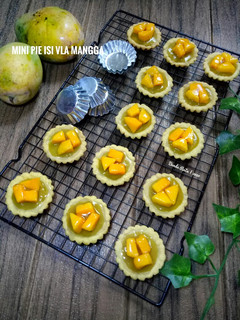 Foto resep Mini Pie Isi Vla Mangga Dengan Kulitnya