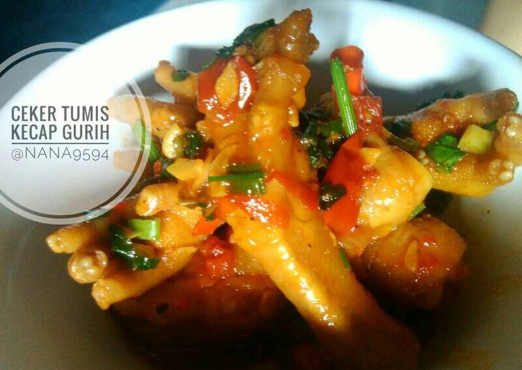 Ceker tumis kecap gurih