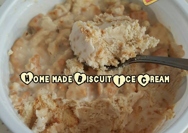 Home made Biscuit Ice Cream