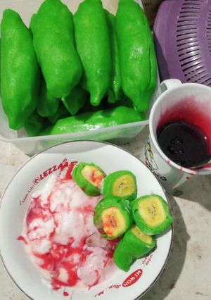 Foto resep Es pisang ijo