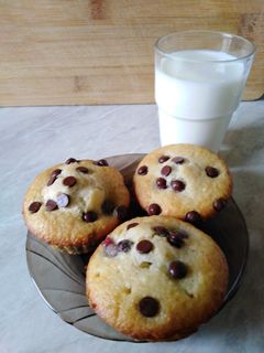 Csokis - meggyes muffin / bögrés / recept fotója
