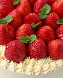 [阿妮塔♥sweet] 草莓鮮奶油蛋糕。(奶茶戚風蛋糕體)