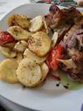 Jarretes de cordero al horno con patatas