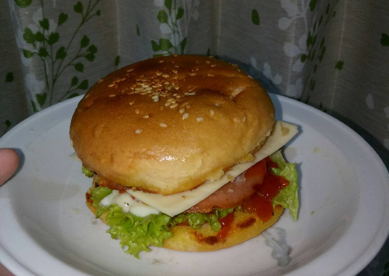 Burger 5menit #sarapansuami