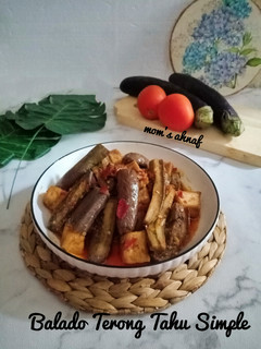 Foto resep Balado terong tahu simple