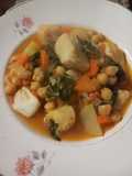 Guisado de Pescada com Grão
