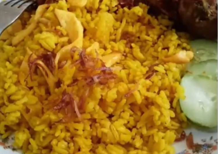 Resep Nasi Kuning Rice Cooker Harum gurih nikmat lezat 😍 Anti Gagal