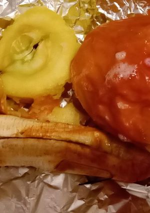 A picture of Air fryer fruit 🍎🍏🍌.