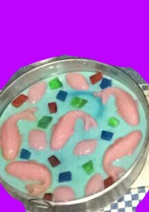Foto resep Puding kolam ikan, anti gagal