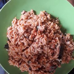 A picture of Rice and beans porriage.