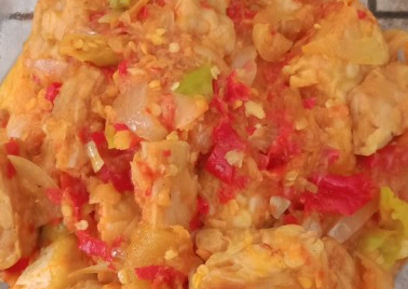 Tahu Tempe Masak Pedas