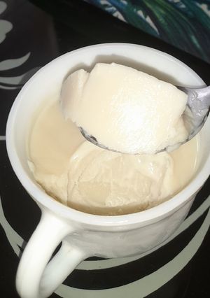 A picture of Homemade Vanilla Ice cream.
