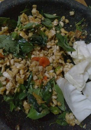 Foto resep Sambel Tempe daun kemangi