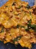 Beef, Spinach, and Onion Gravy