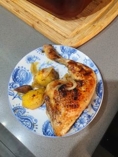 Una foto de Pollo asado con miel