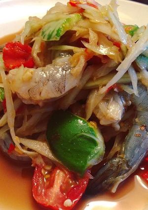 รูปของ ส้มตำปลาร้ากุ้งสด