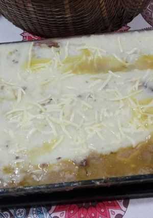Una foto de Pastel de papas (con miel y vino)