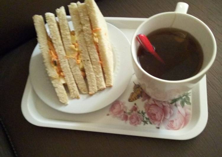 Recipe of Any-night-of-the-week Vegetable Bread sandwich